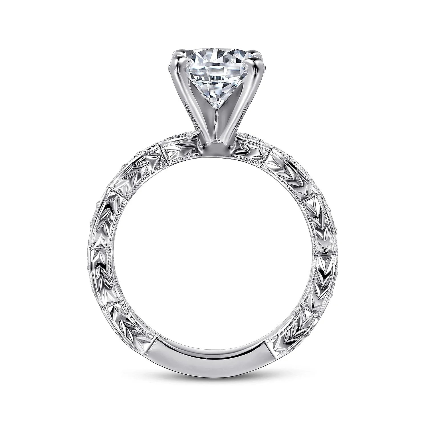 Gabriel & Co. Round Semi-Mount Engagement Ring - Image 2