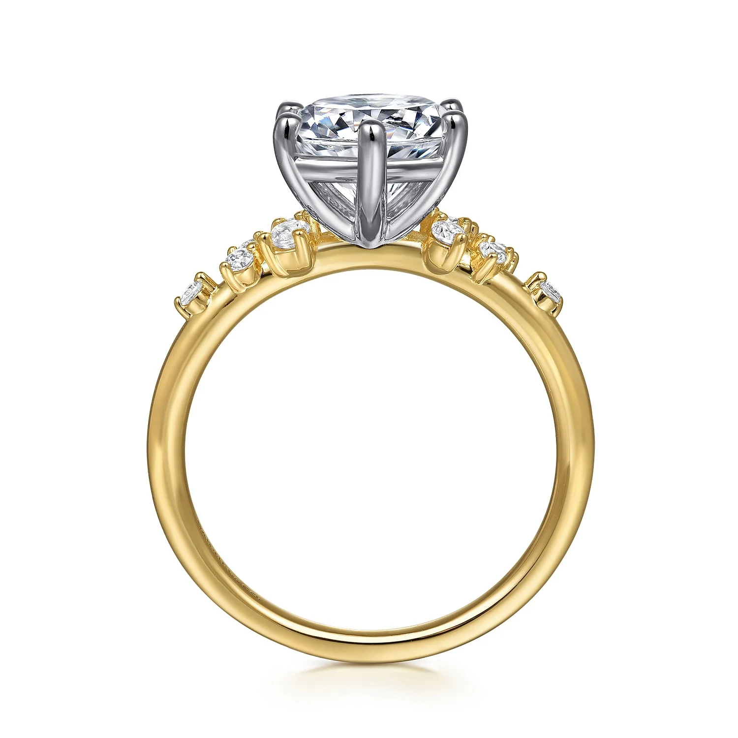 Gabriel & Co Round Semi-Mount Engagement Ring - Image 2