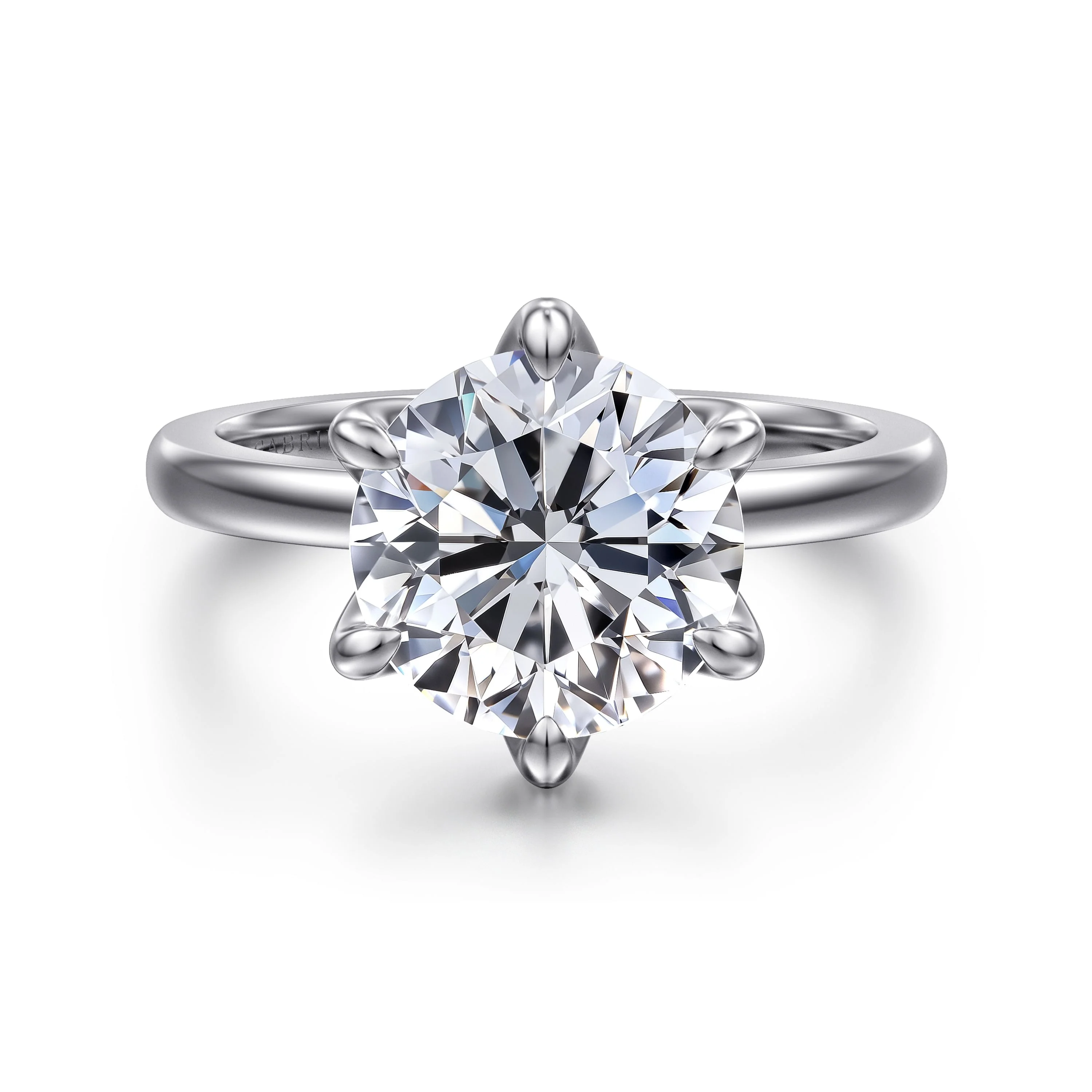 Gabriel & Co. Round Semi-Mount Engagement Ring