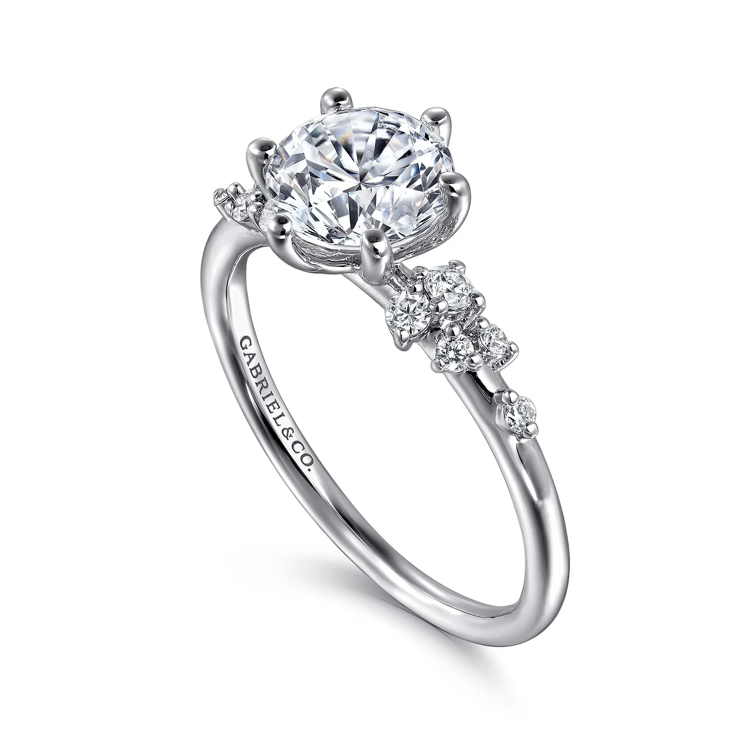 Gabriel & Co. Round Semi-Mount Engagement Ring - Image 3