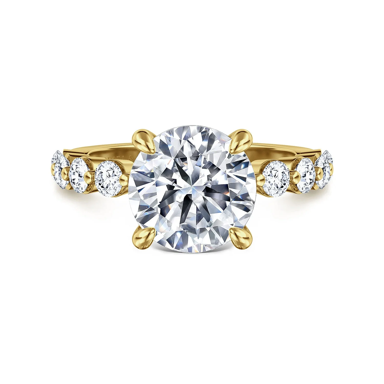 Gabriel & Co. Round Semi-Mount Engagement Ring