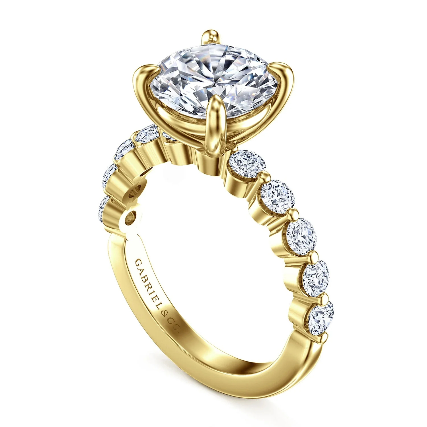 Gabriel & Co. Round Semi-Mount Engagement Ring - Image 3