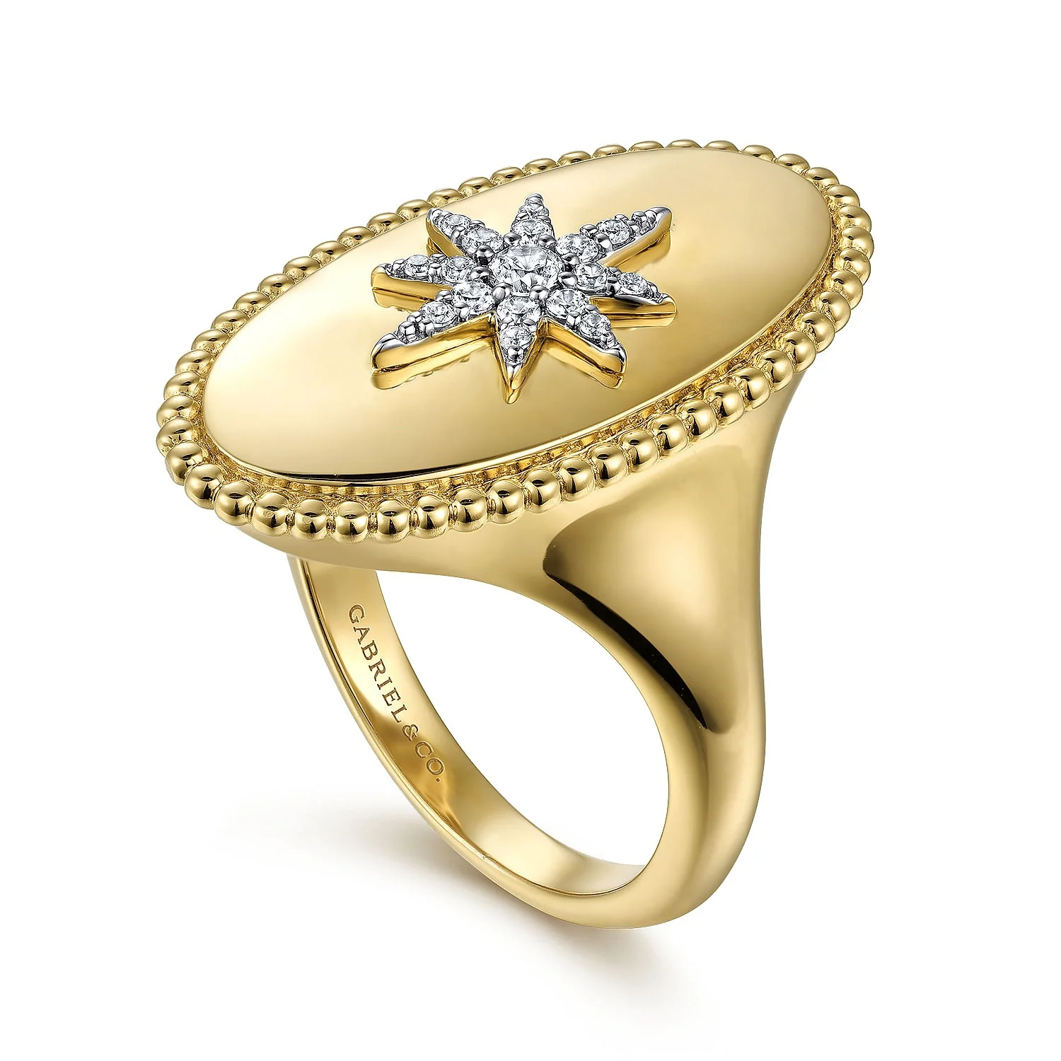 Gabriel & Co. Signet Ring - Image 3