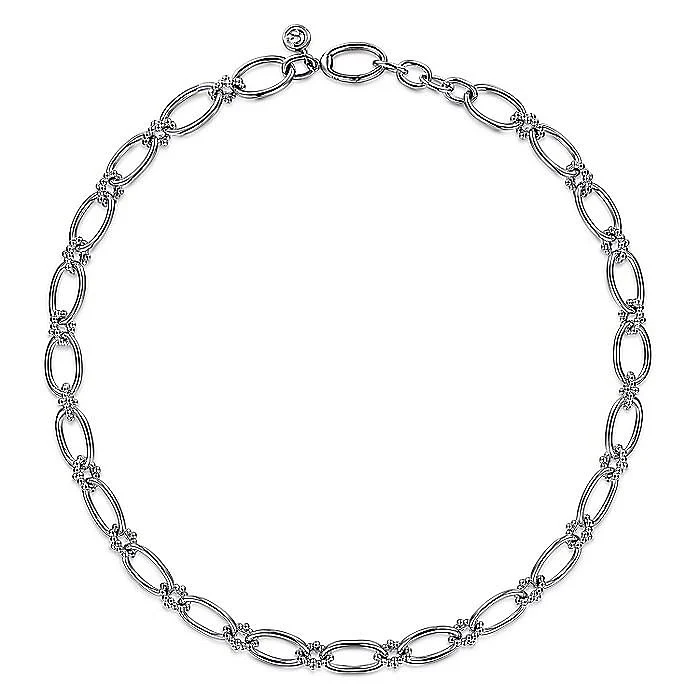 Gabriel & Co Silver Bujukan Link Chain Necklace - Image 2
