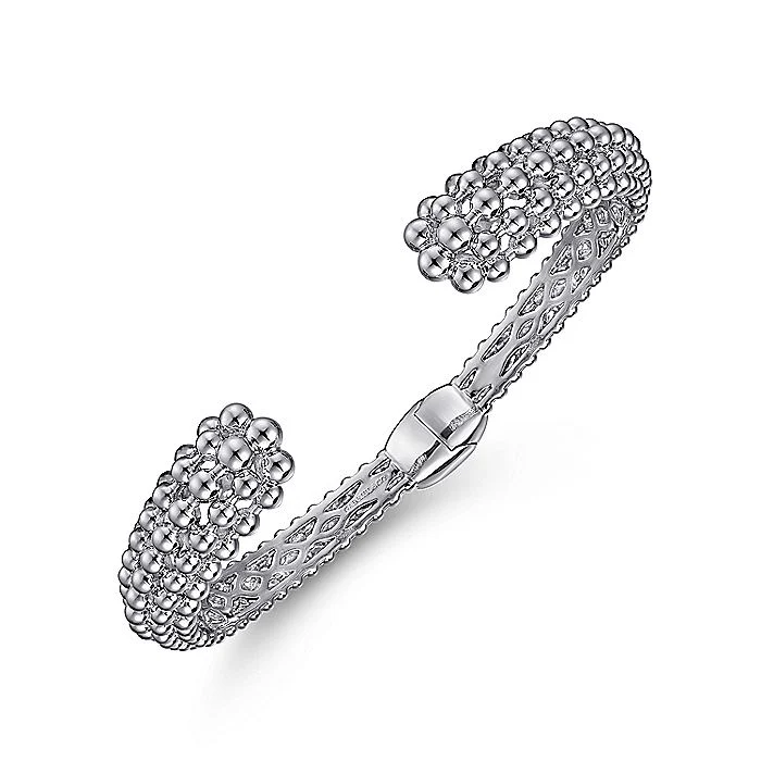 Gabriel & Co Sterling Silver Bujukan Beaded Split Bangle - Image 2