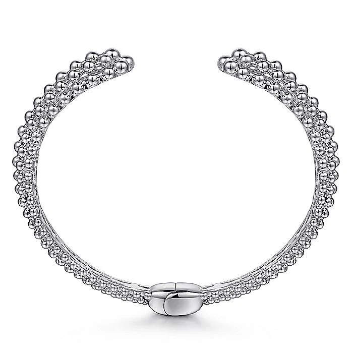 Gabriel & Co Sterling Silver Bujukan Beaded Split Bangle - Image 3