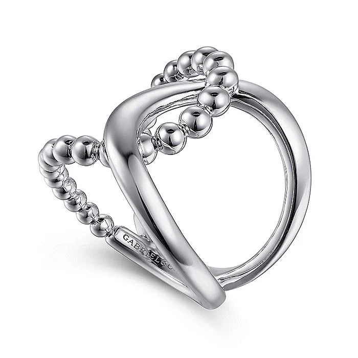 Gabriel & Co Sterling Silver Bujukan Interlocking Ring - Image 3
