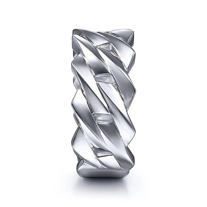 Gabriel & Co Sterling Silver Chain Link Band - Image 4