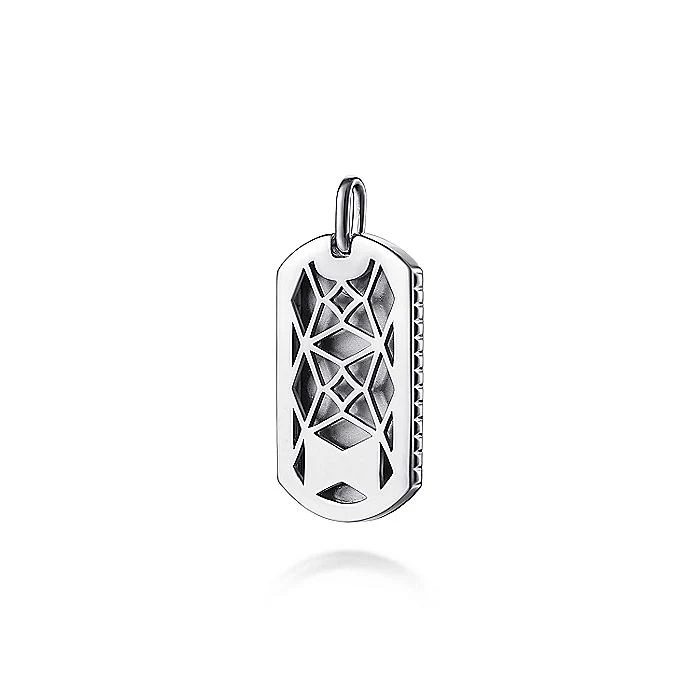 Gabriel & Co Sterling Silver Dog Tag Pendant - Image 2