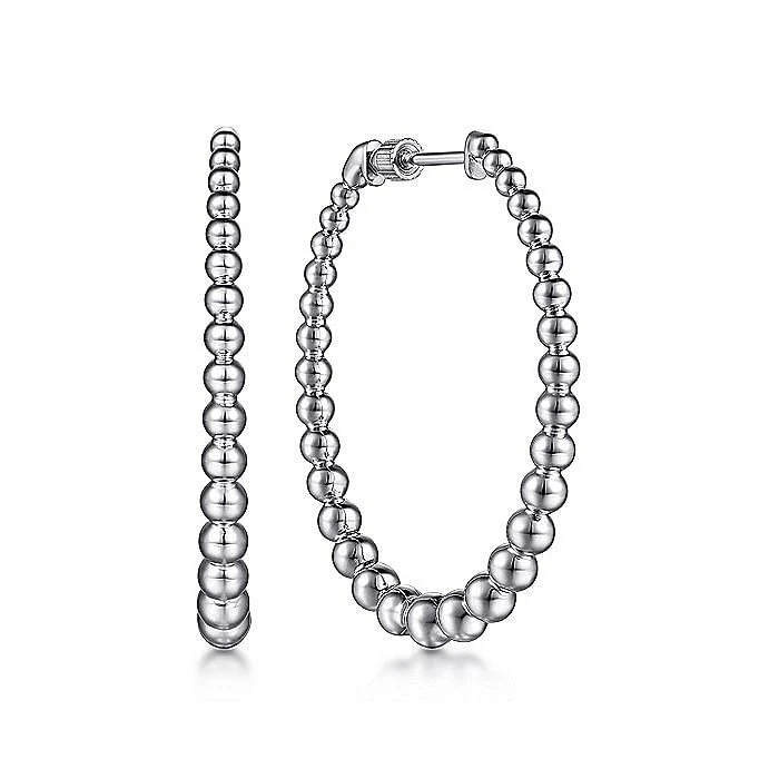 Gabriel & Co. Sterling Silver Graduated Hoop Earrings