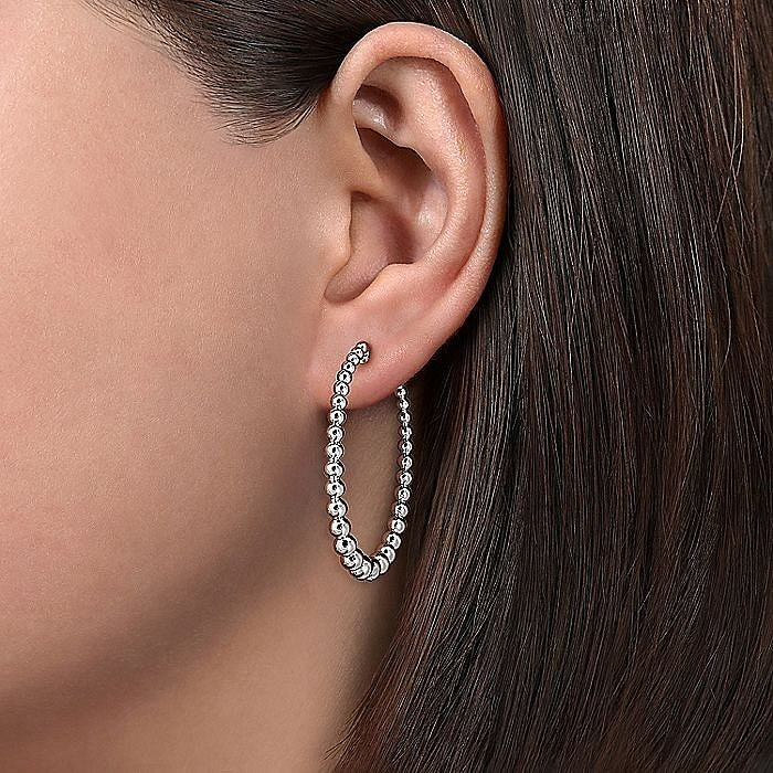 Gabriel & Co. Sterling Silver Graduated Hoop Earrings - Image 2