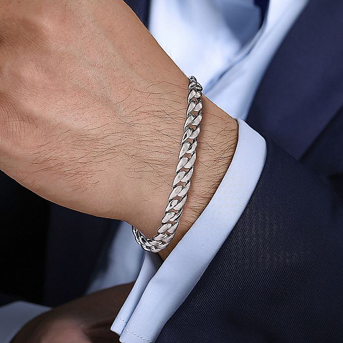 Gabriel & Co Sterling Silver Heavy Chain Bracelet - Image 3