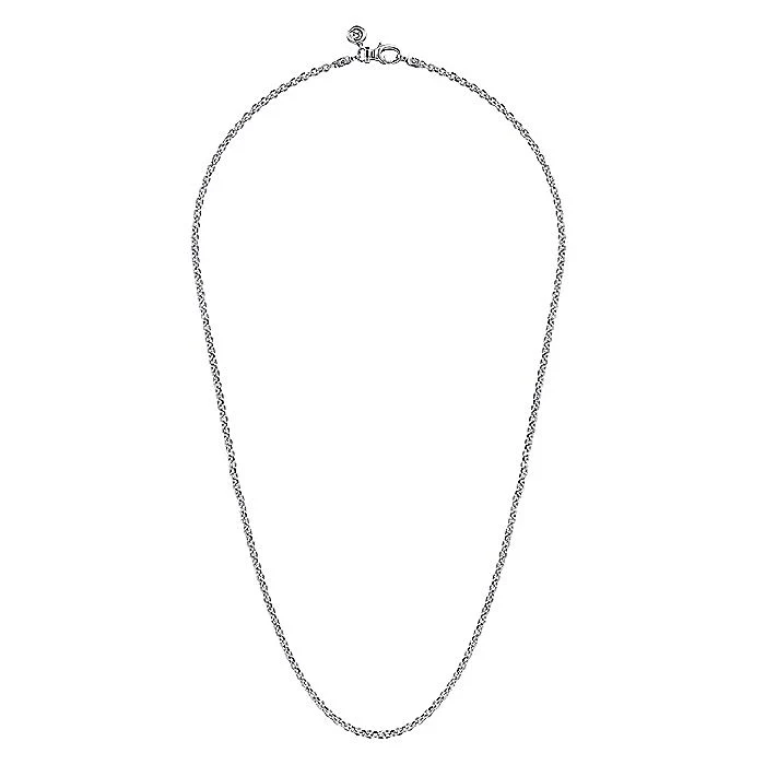 Gabriel & Co Sterling Silver Mens Link Chain Necklace - Image 2