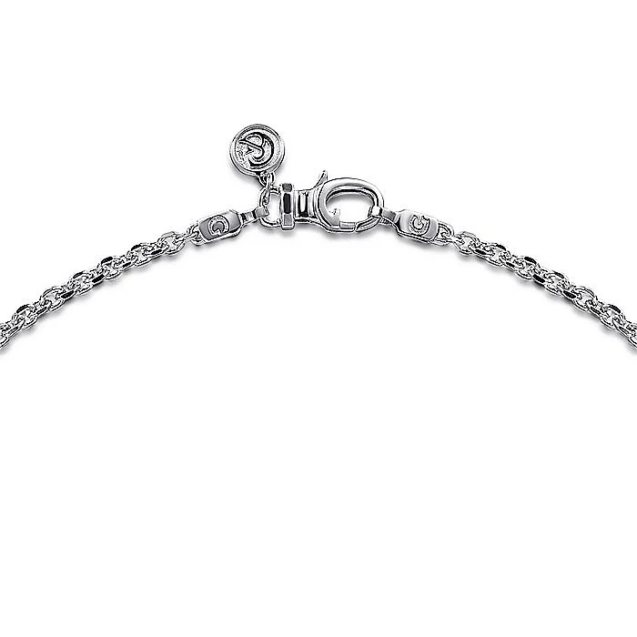 Gabriel & Co Sterling Silver Mens Link Chain Necklace - Image 3