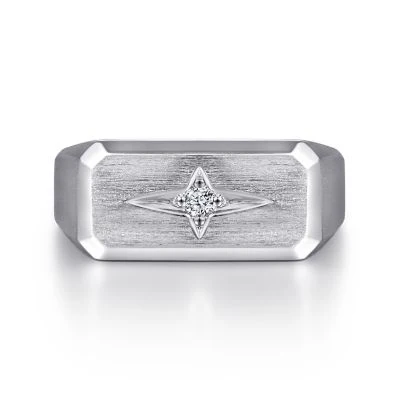 Gabriel & Co Sterling Silver North Star Ring