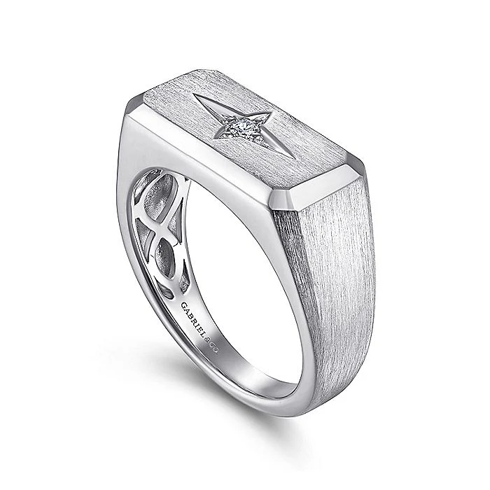 Gabriel & Co Sterling Silver North Star Ring - Image 3
