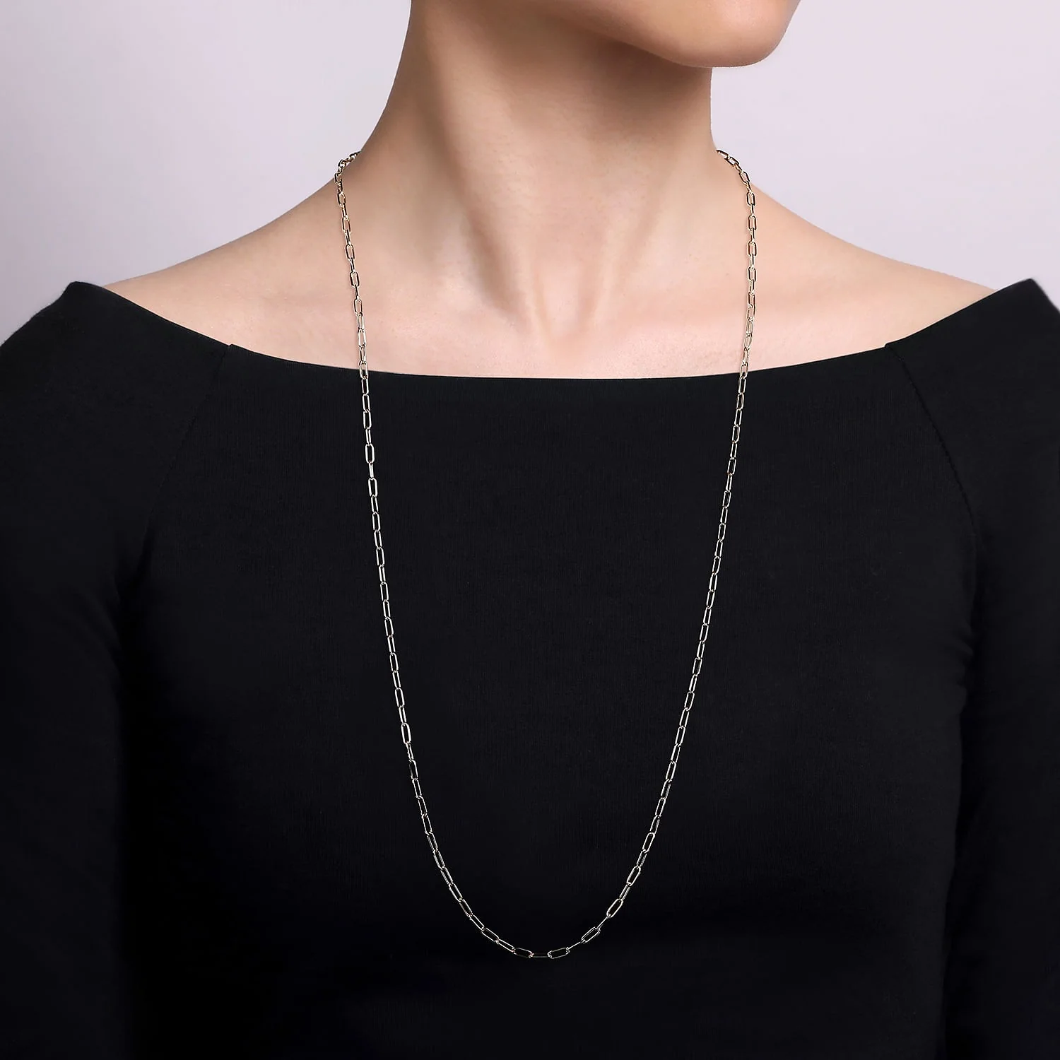 Gabriel & Co. Sterling Silver Paperclip Necklace - Image 2