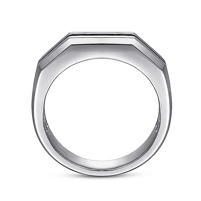 Gabriel & Co Sterling Silver Ring with Black Spinel - Image 2