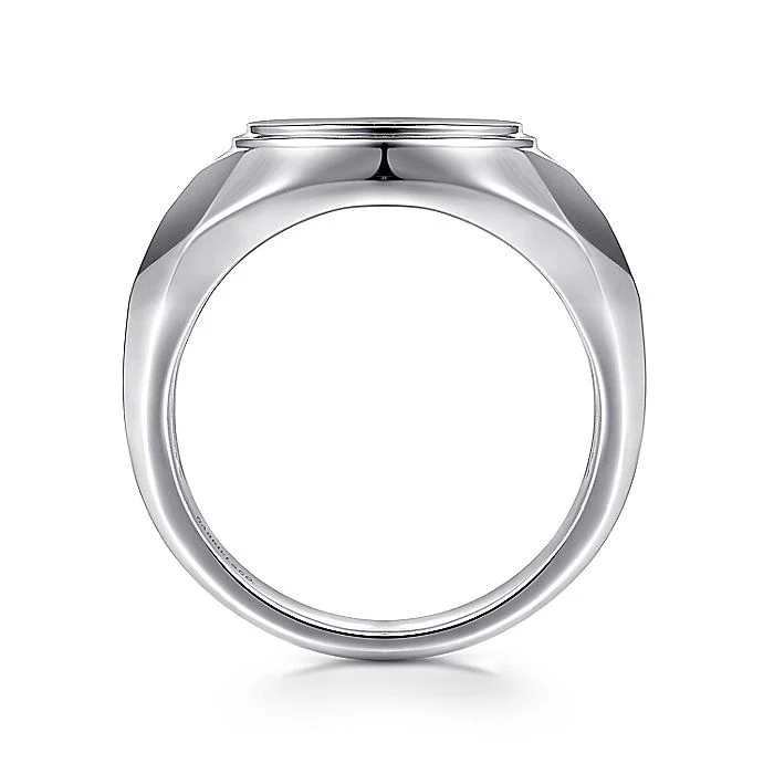 Gabriel & Co Sterling Silver Signet Ring - Image 2