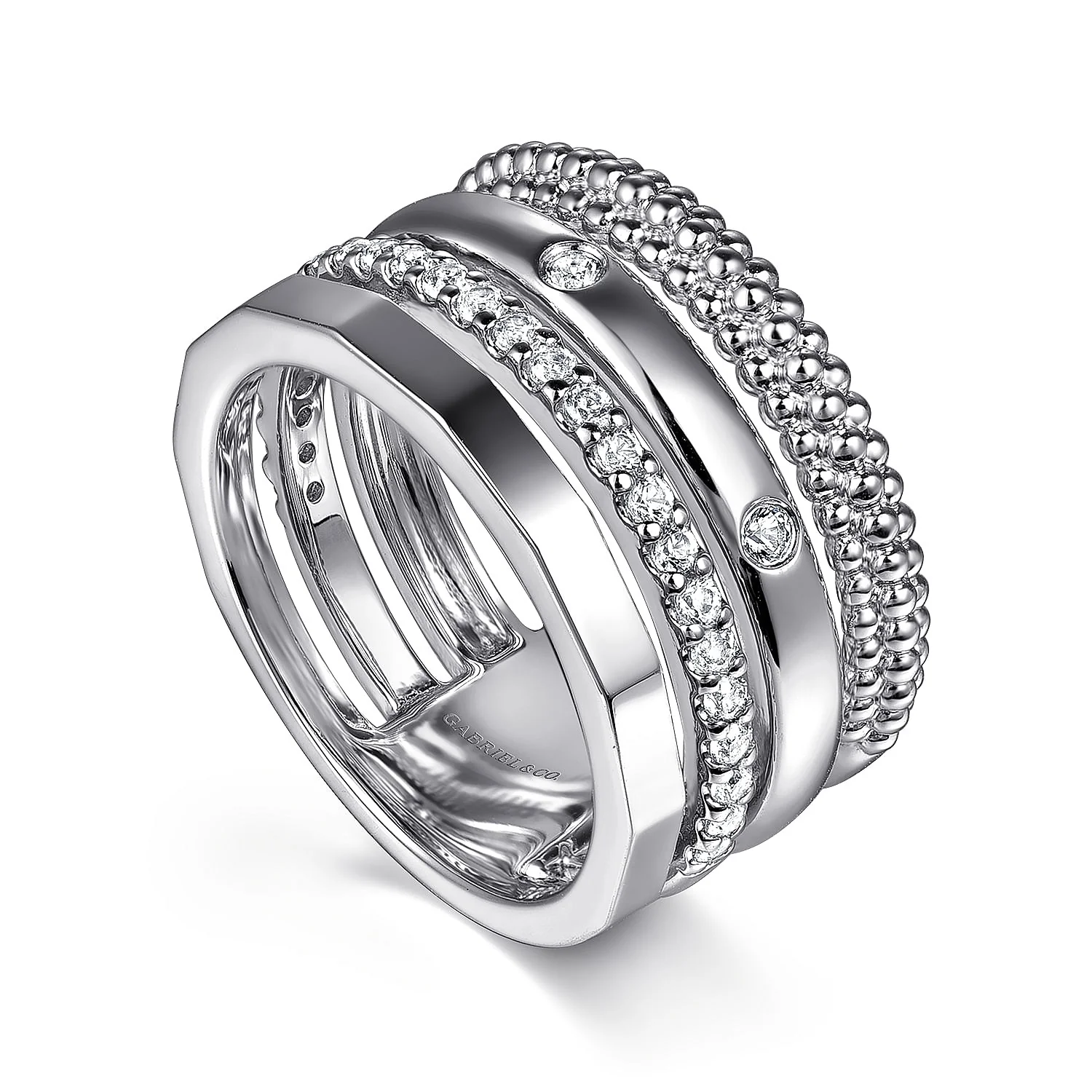 Gabriel & Co. Sterling Silver Stackable Ring - Image 3