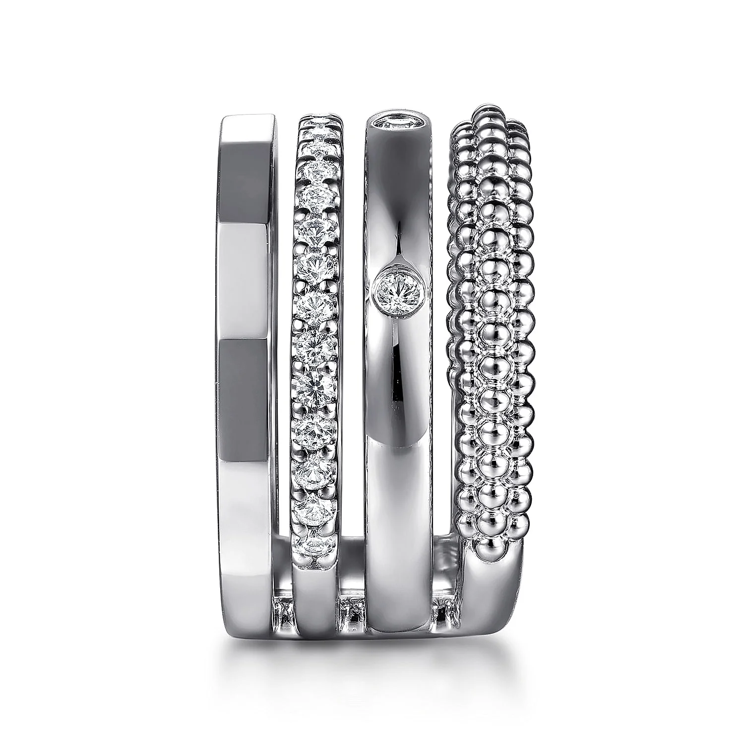 Gabriel & Co. Sterling Silver Stackable Ring - Image 4