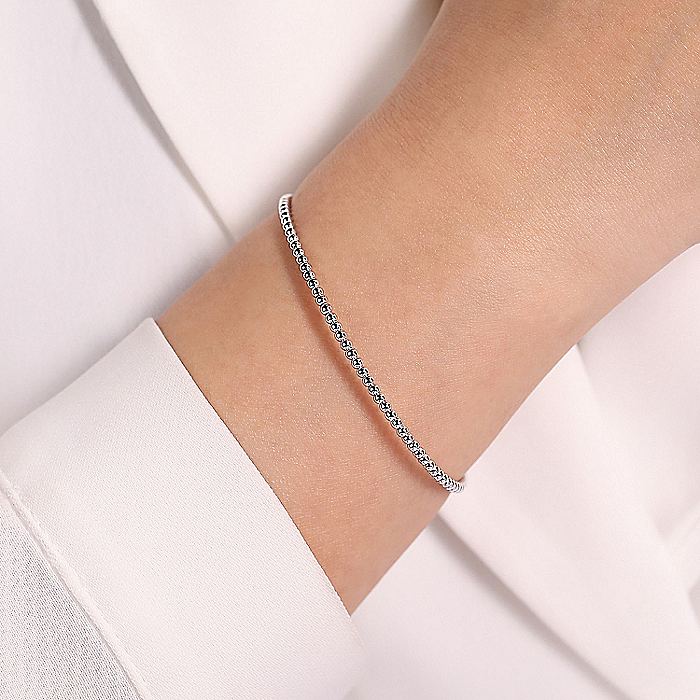 Gabriel & Co White Gold Bujukan Bangle Bracelet - Image 4