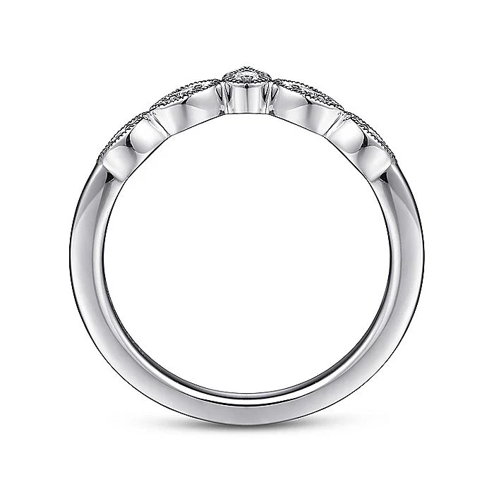 Gabriel & Co. White Gold Diamond Band - Image 2
