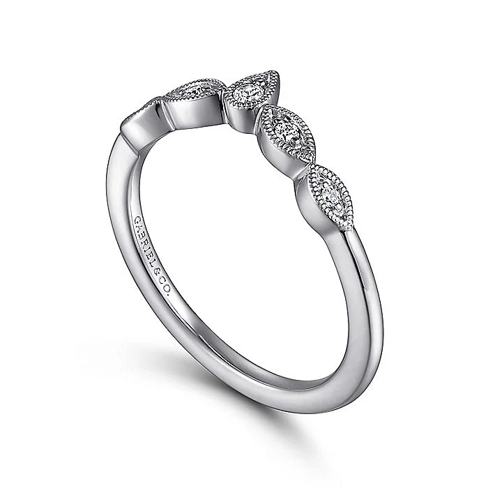 Gabriel & Co. White Gold Diamond Band - Image 3
