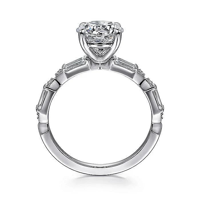 Gabriel & Co. White Gold Semi Mount Engagement Ring - Image 2