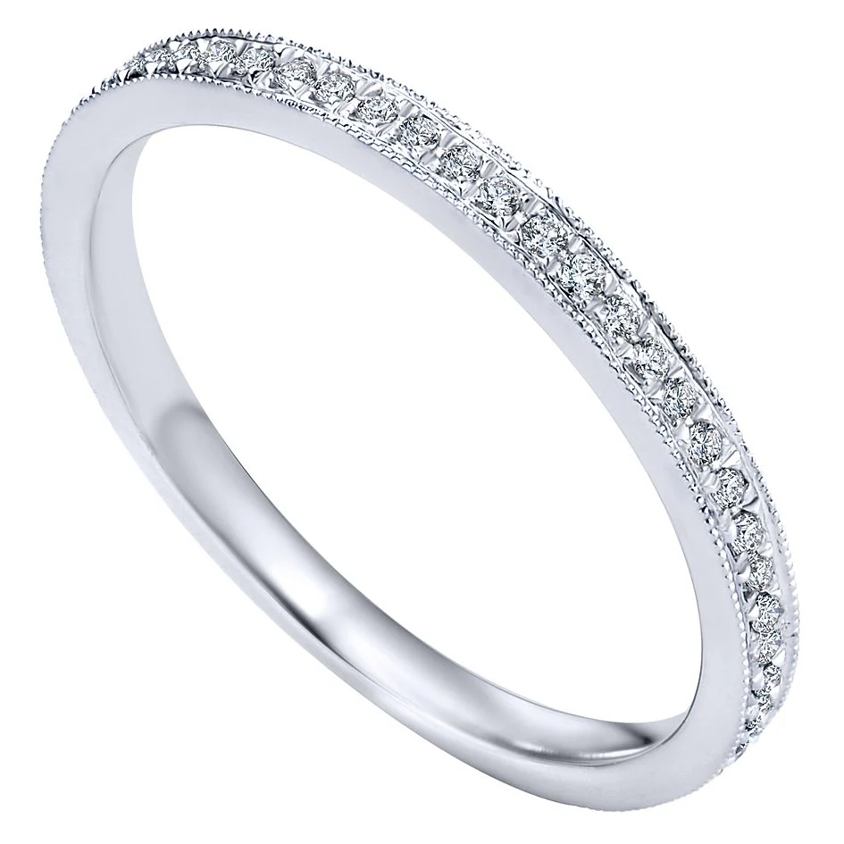 Gabriel & Co. White Gold Stackable Ring - Image 3