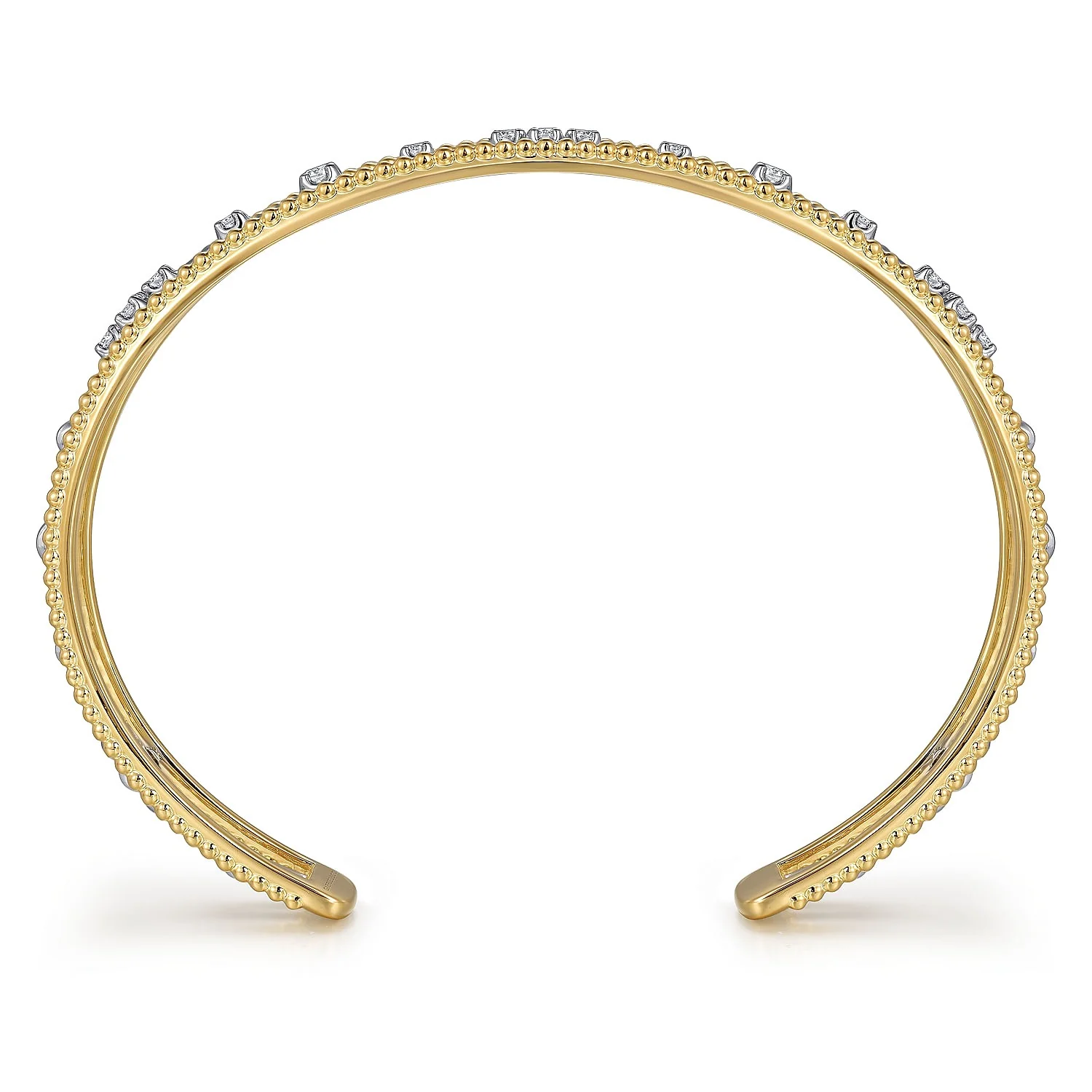 Gabriel & Co. Yellow and White Gold Diamond Bracelet - Image 3
