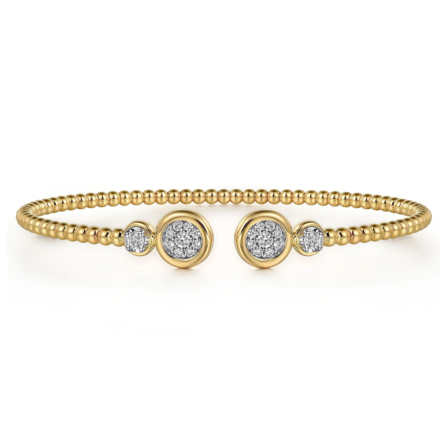 Gabriel & Co. Yellow and White Gold Diamond Bujukan Bracelet