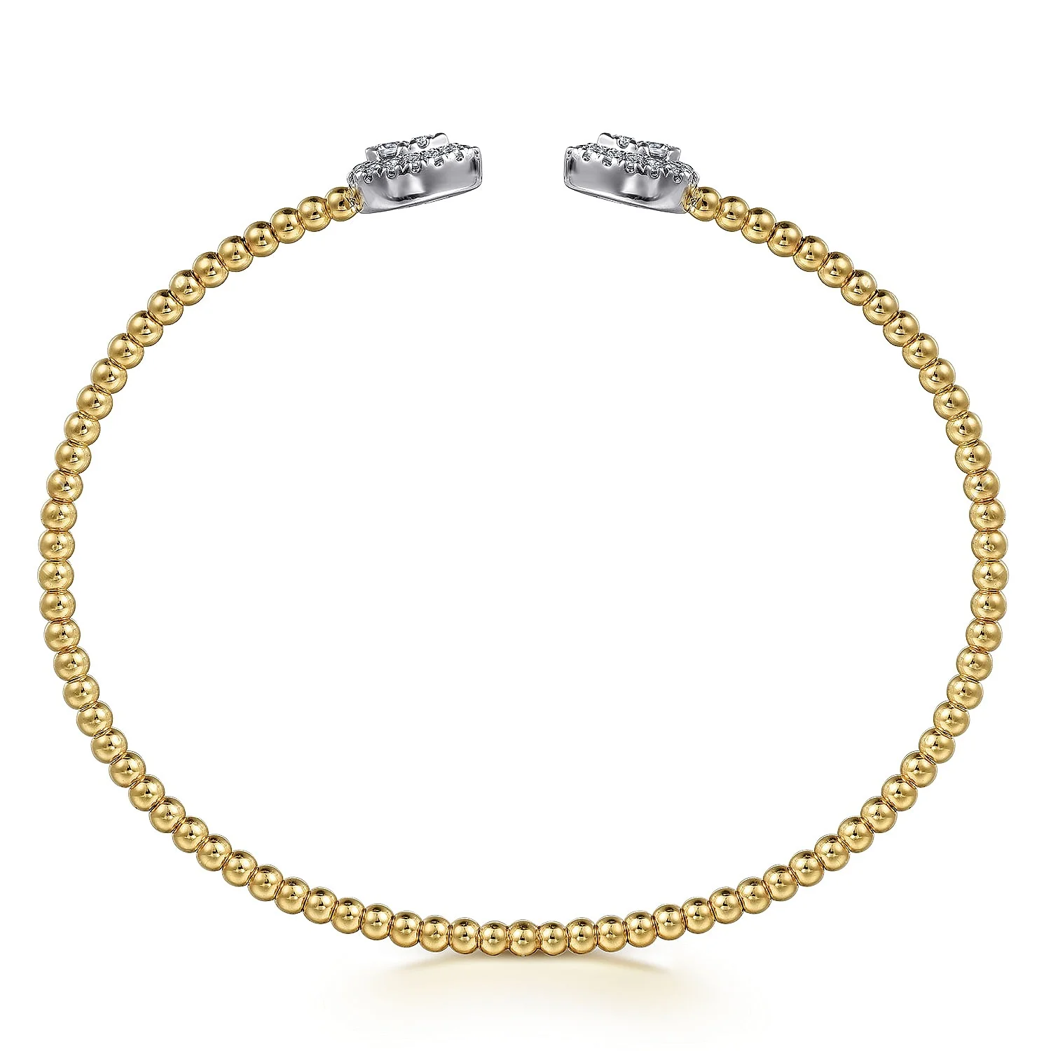 Gabriel & Co. Yellow and White Gold Diamond Bujukan Bracelet - Image 3