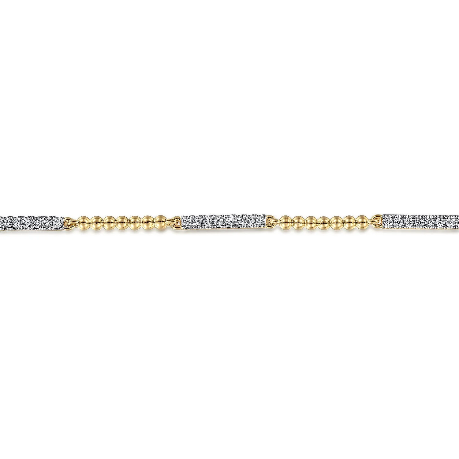 Gabriel & Co. Yellow Gold Diamond Bracelet - Image 2