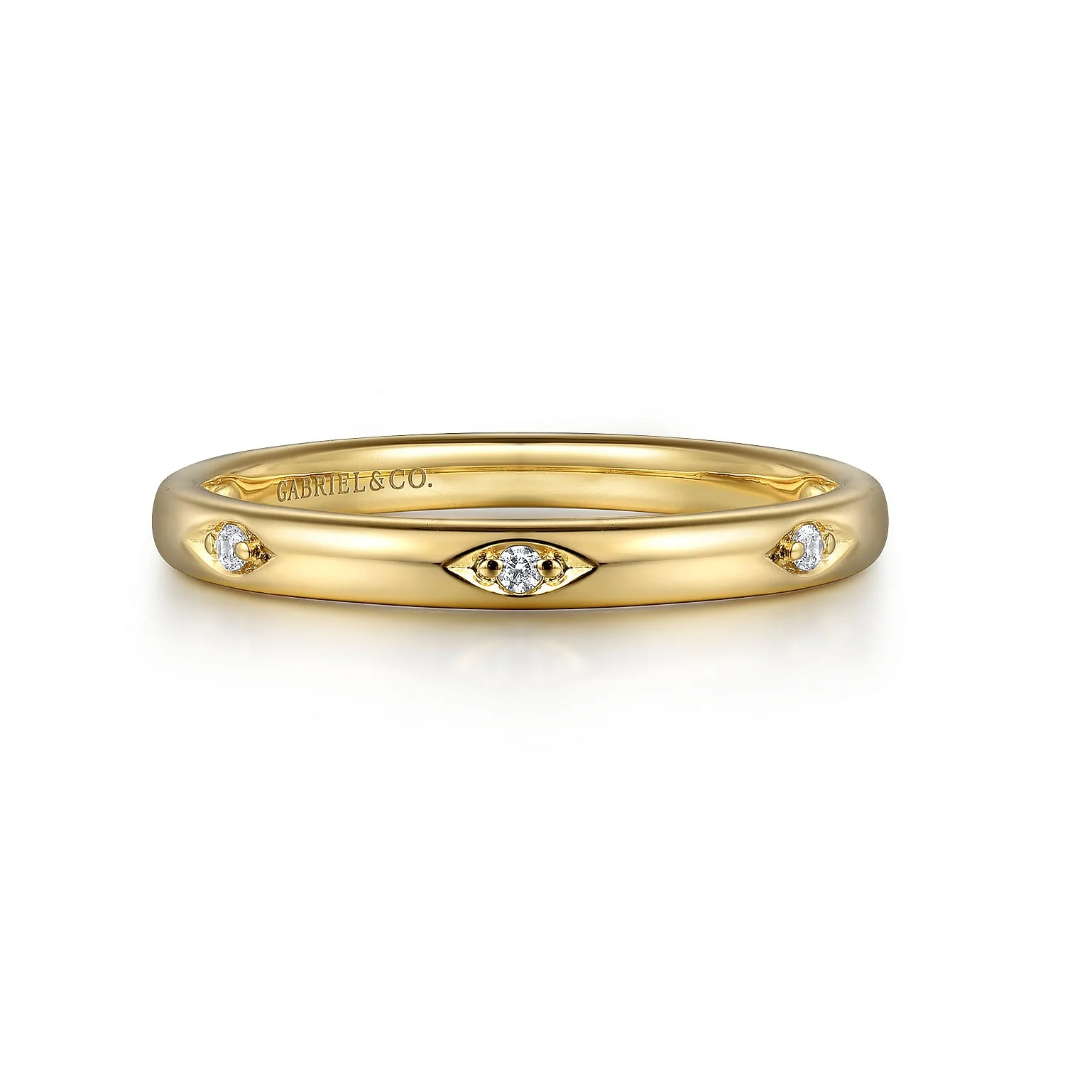 Gabriel & Co. Yellow Gold Diamond Ring