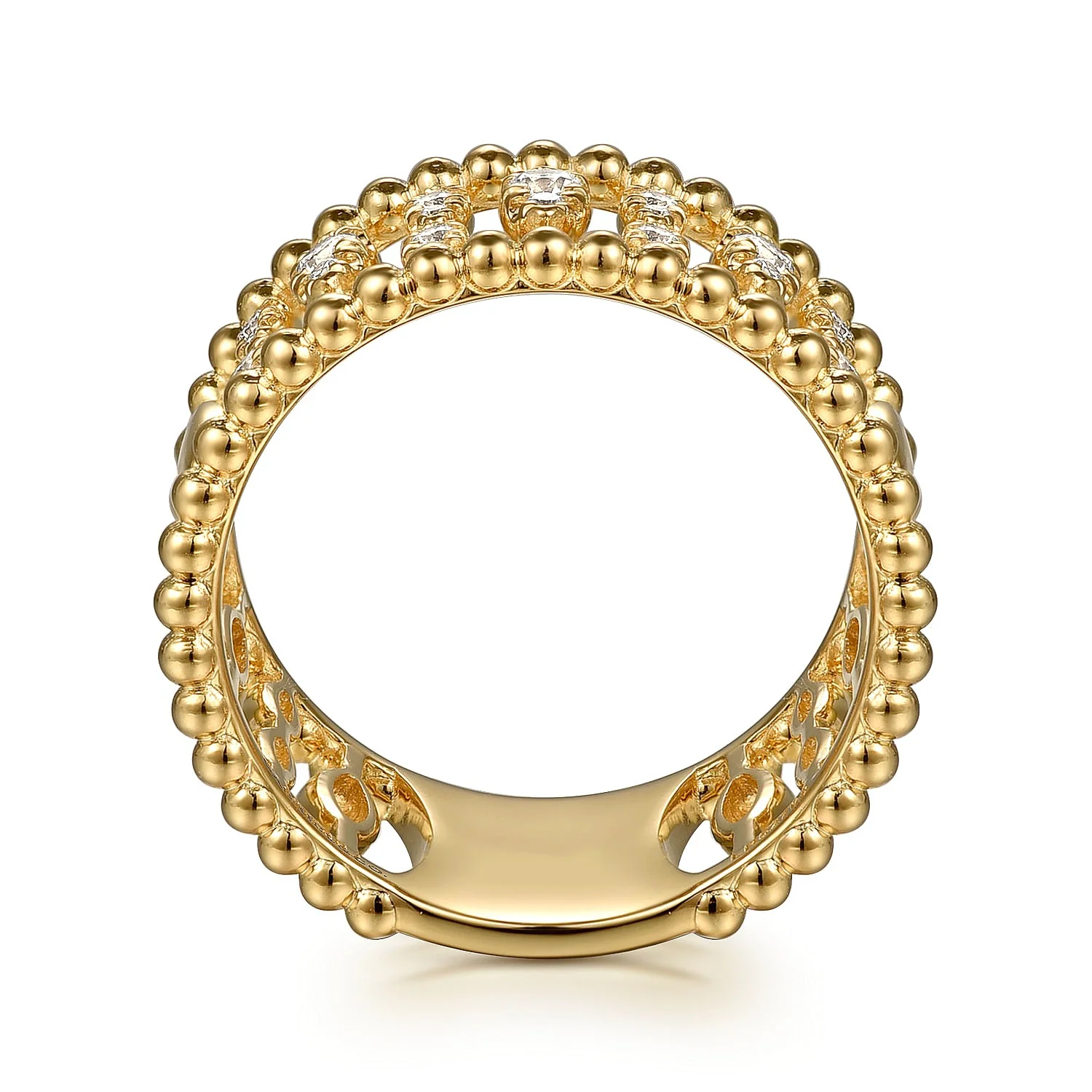 Gabriel & Co. Yellow Gold Diamond Ring - Image 2