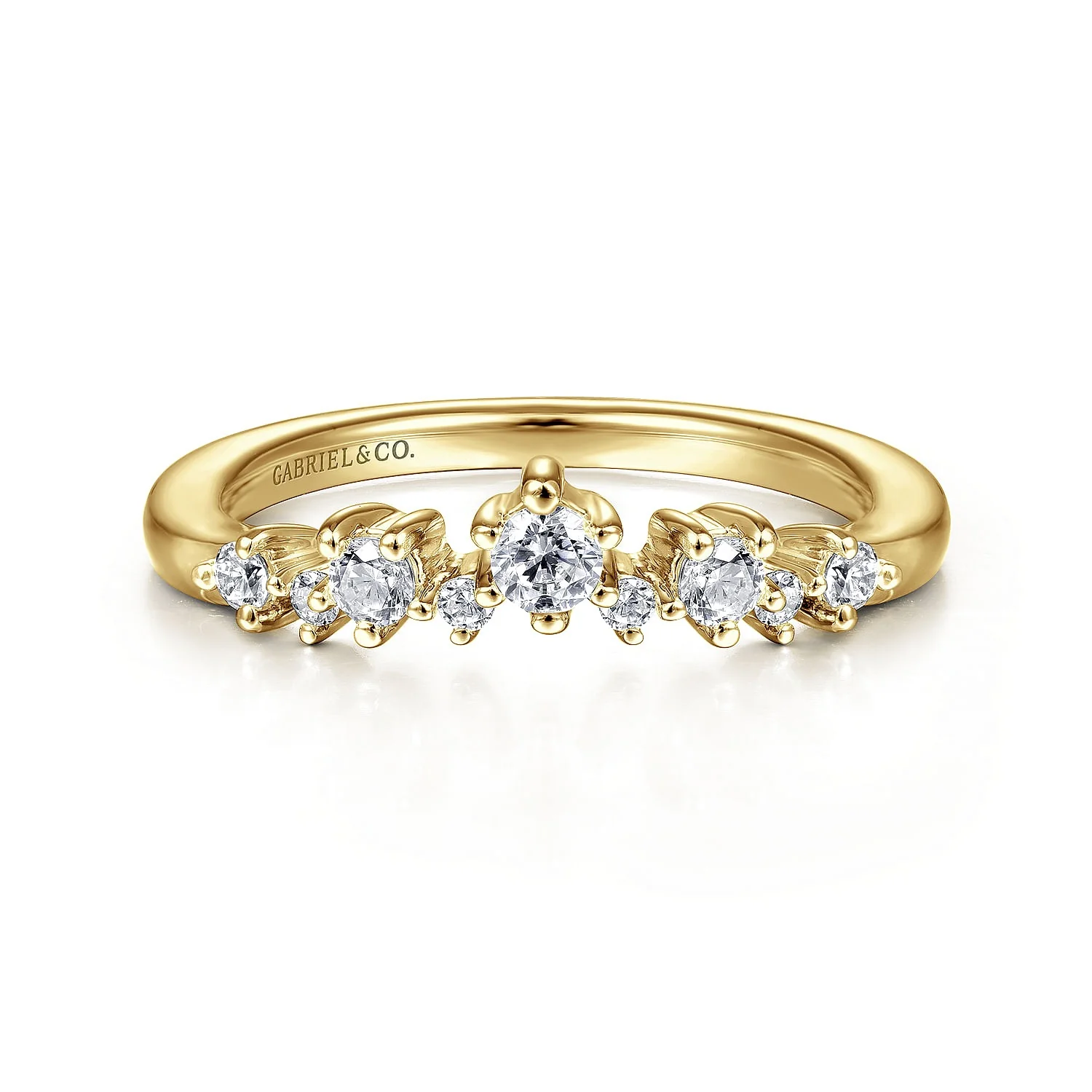 Gabriel & Co. Yellow Gold Diamond Ring