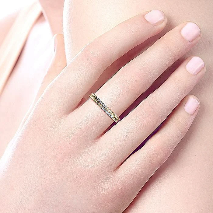 Gabriel & Co. Yellow Gold Double Row Band - Image 5