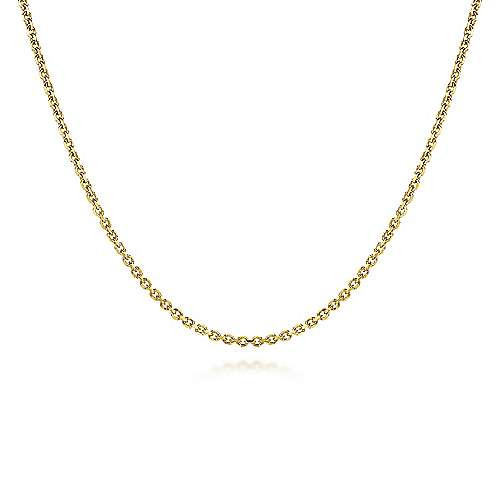 Gabriel & Co Yellow Gold Mens Link Chain