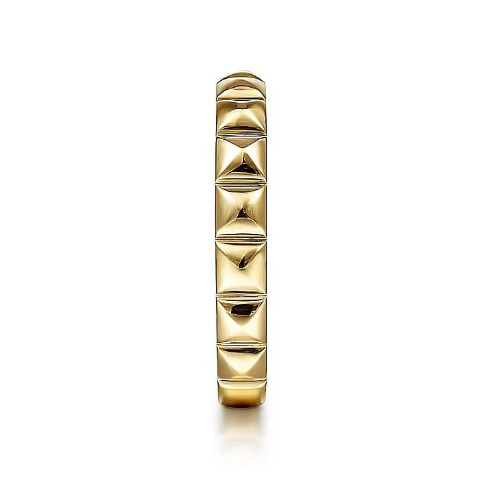 Gabriel & Co. Yellow Gold Pyramid Ring - Image 4