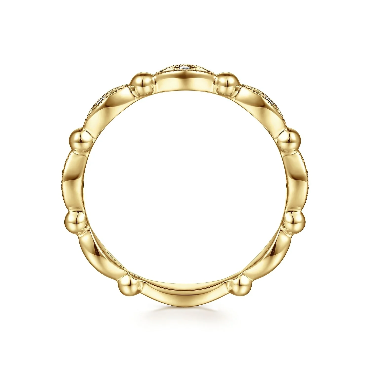 Gabriel & Co. Yellow Gold Stackable Band - Image 2