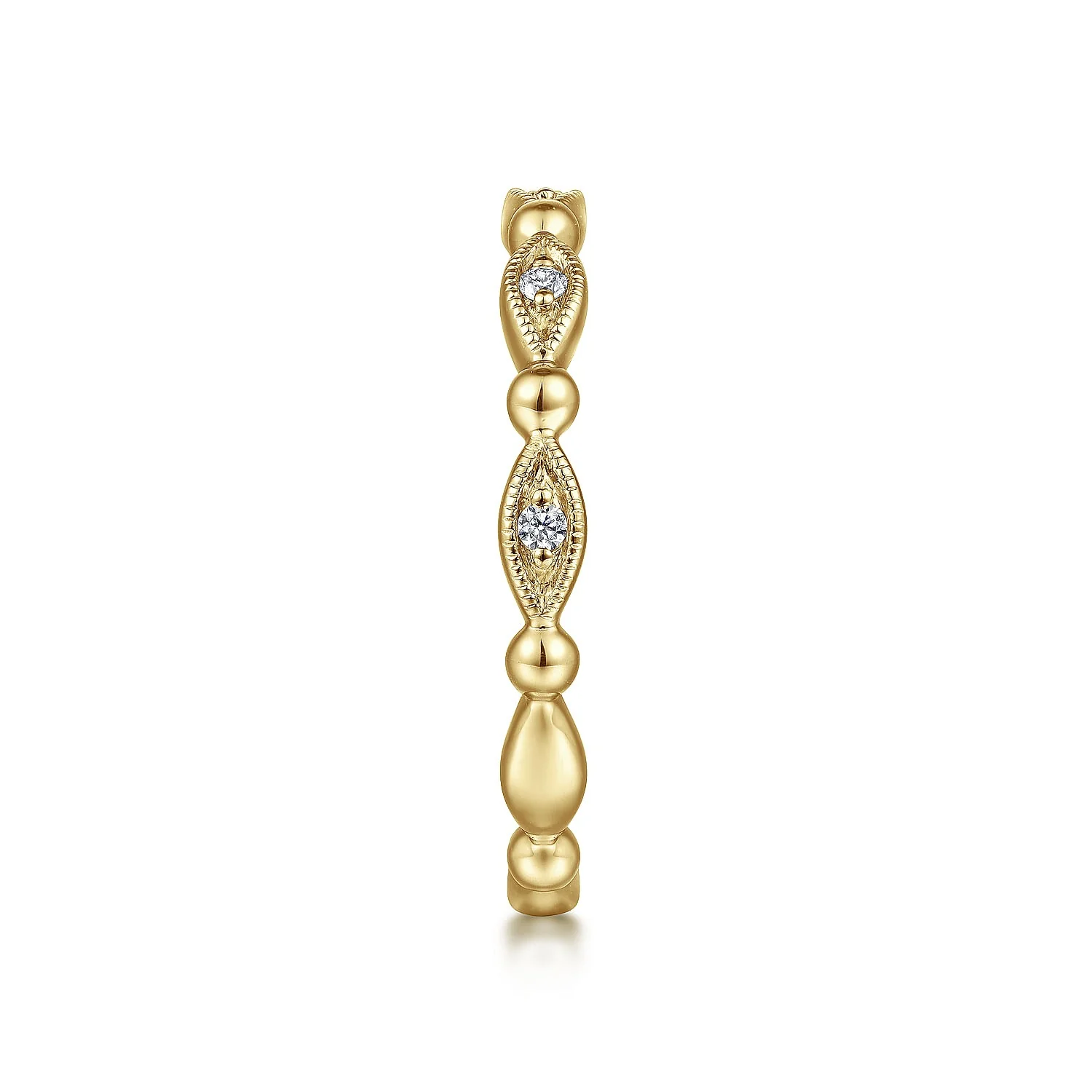 Gabriel & Co. Yellow Gold Stackable Band - Image 4