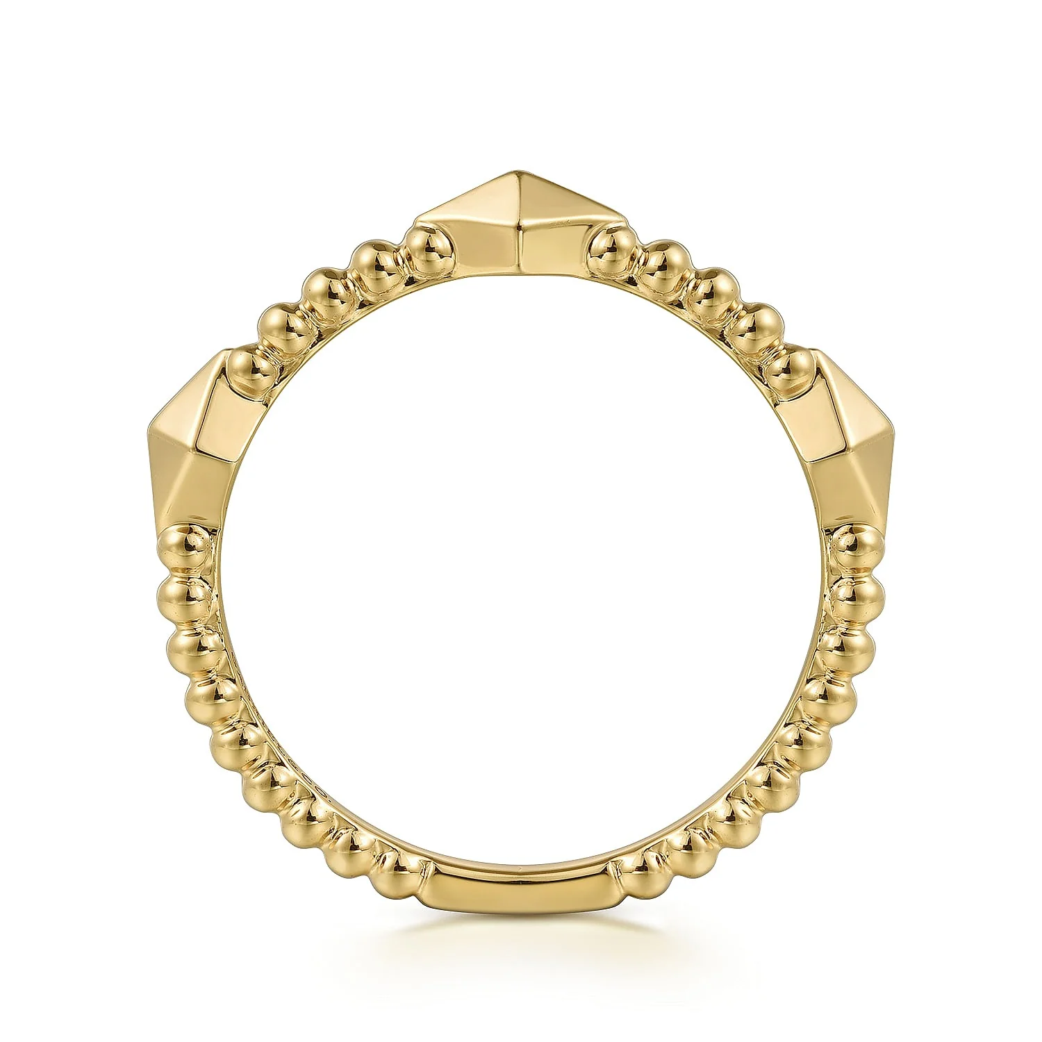 Gabriel & Co. Yellow Gold Stackable Ring - Image 2