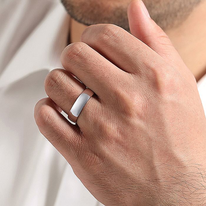 Gold Wedding Bands  -  Men' - Image 4