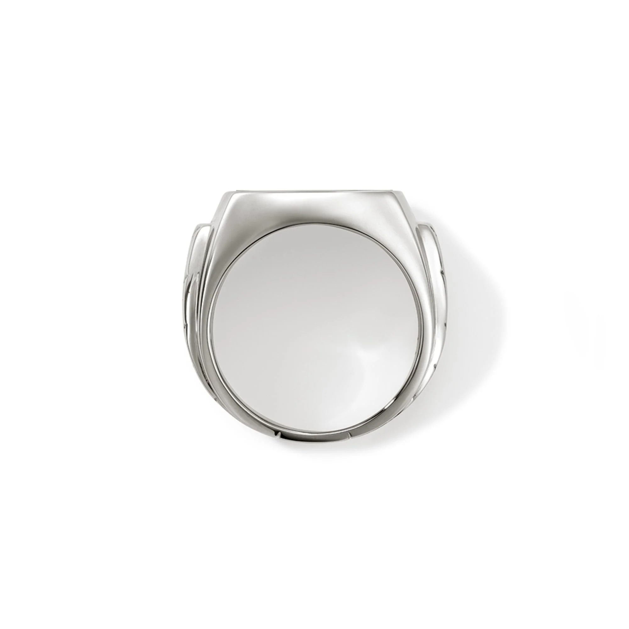 John Hardy Sterling Silver Black Onyx Carved Signet Ring - Image 4