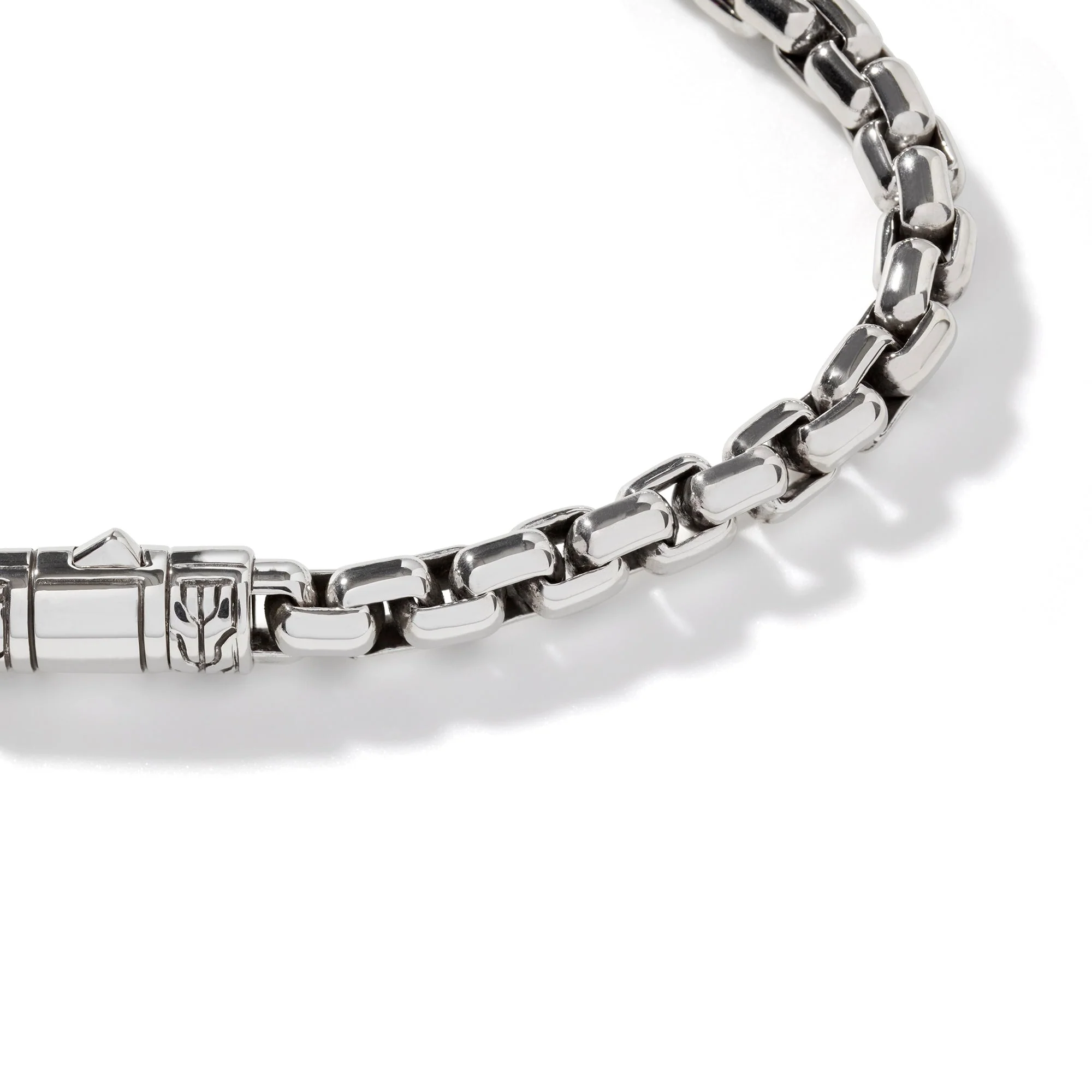John Hardy Sterling Silver Box Chain Bracelet - Image 3