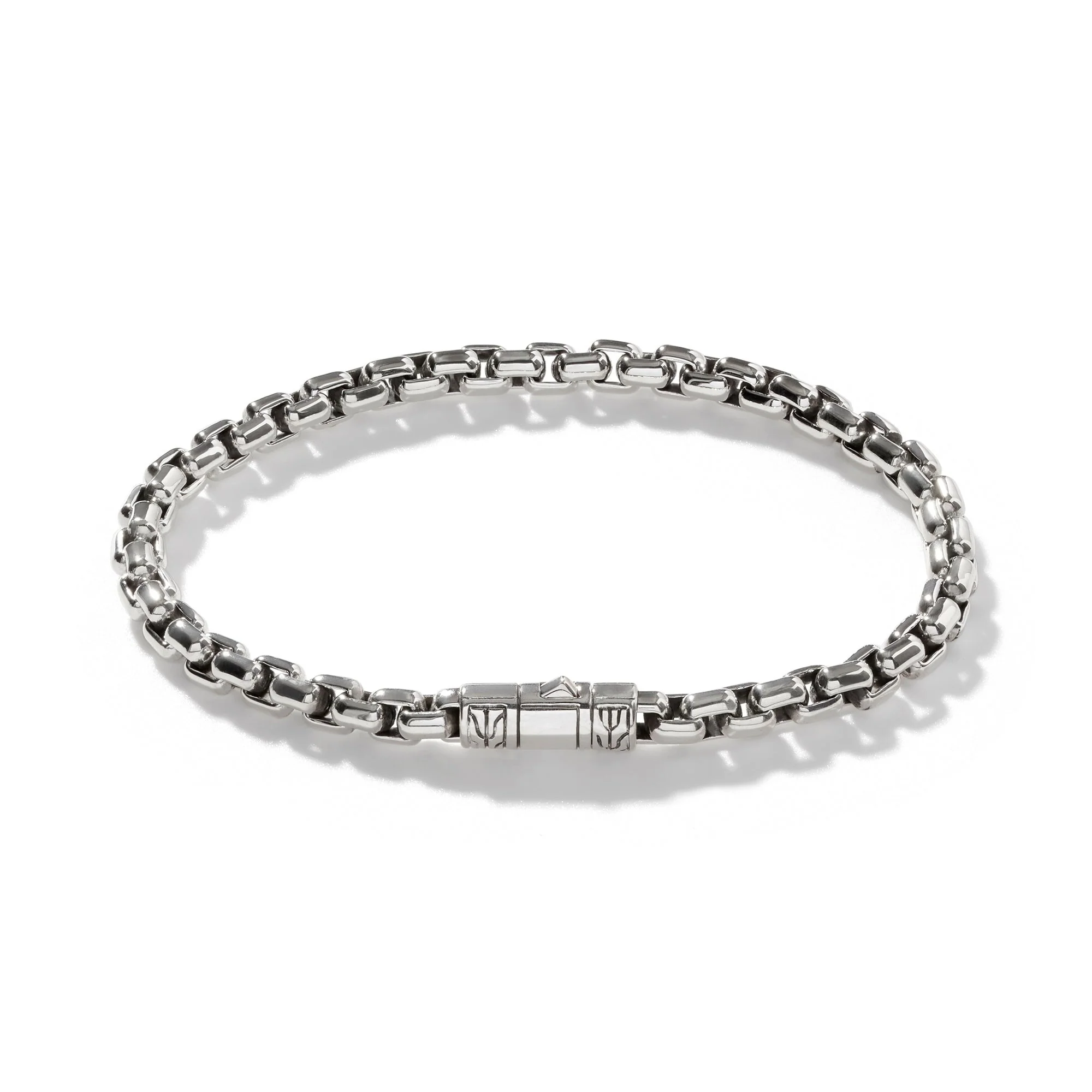 John Hardy Sterling Silver Box Chain Bracelet - Image 4