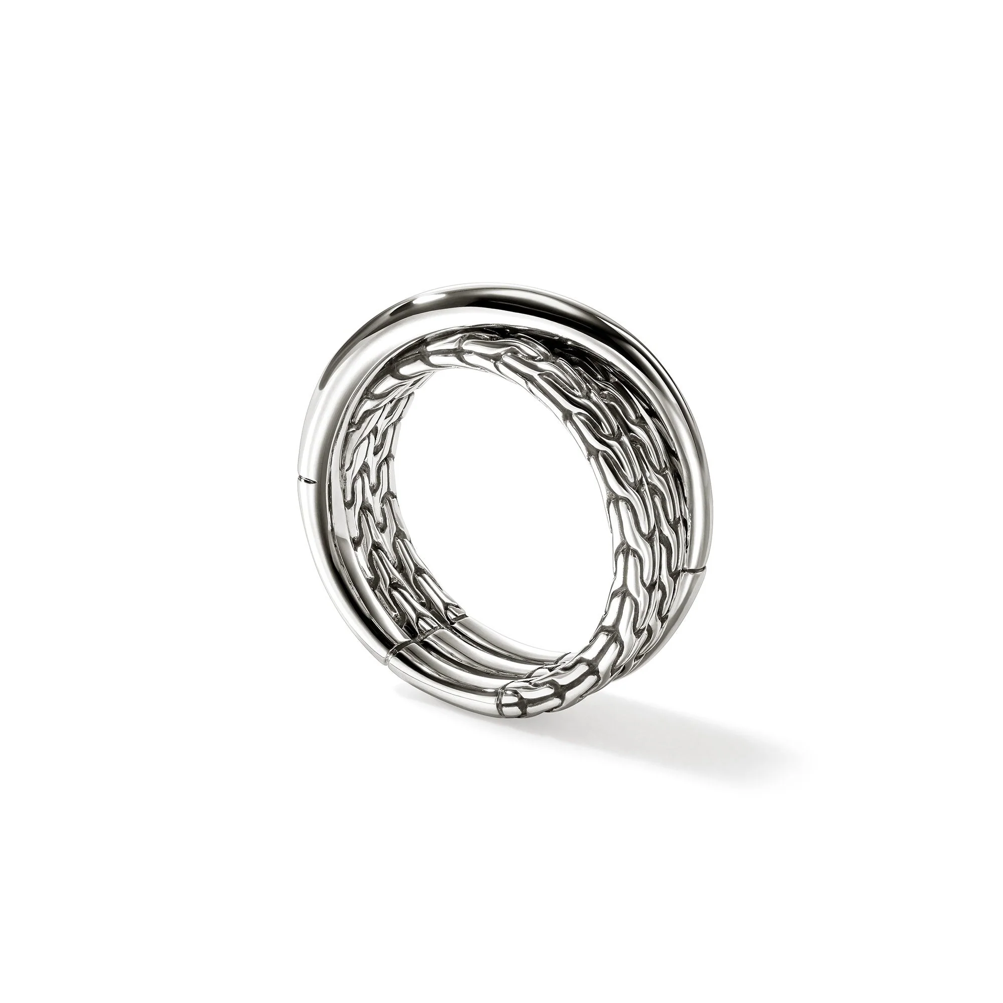 John Hardy Sterling Silver Essential Crossover Ring - Image 3