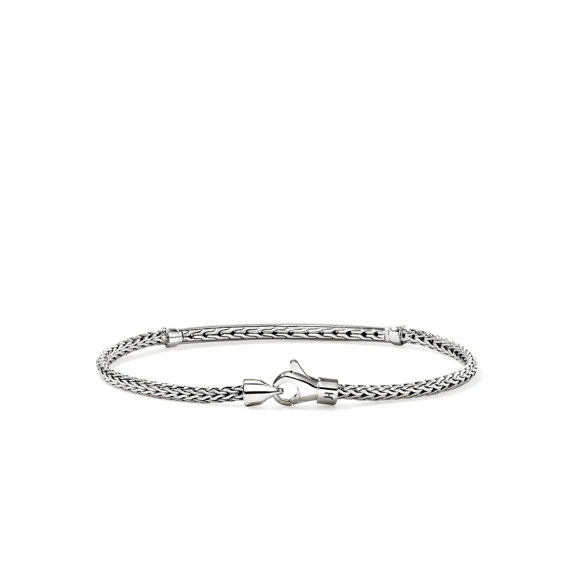 John Hardy Sterling Silver Essential Pavé Sapphire Bracelet - Image 4