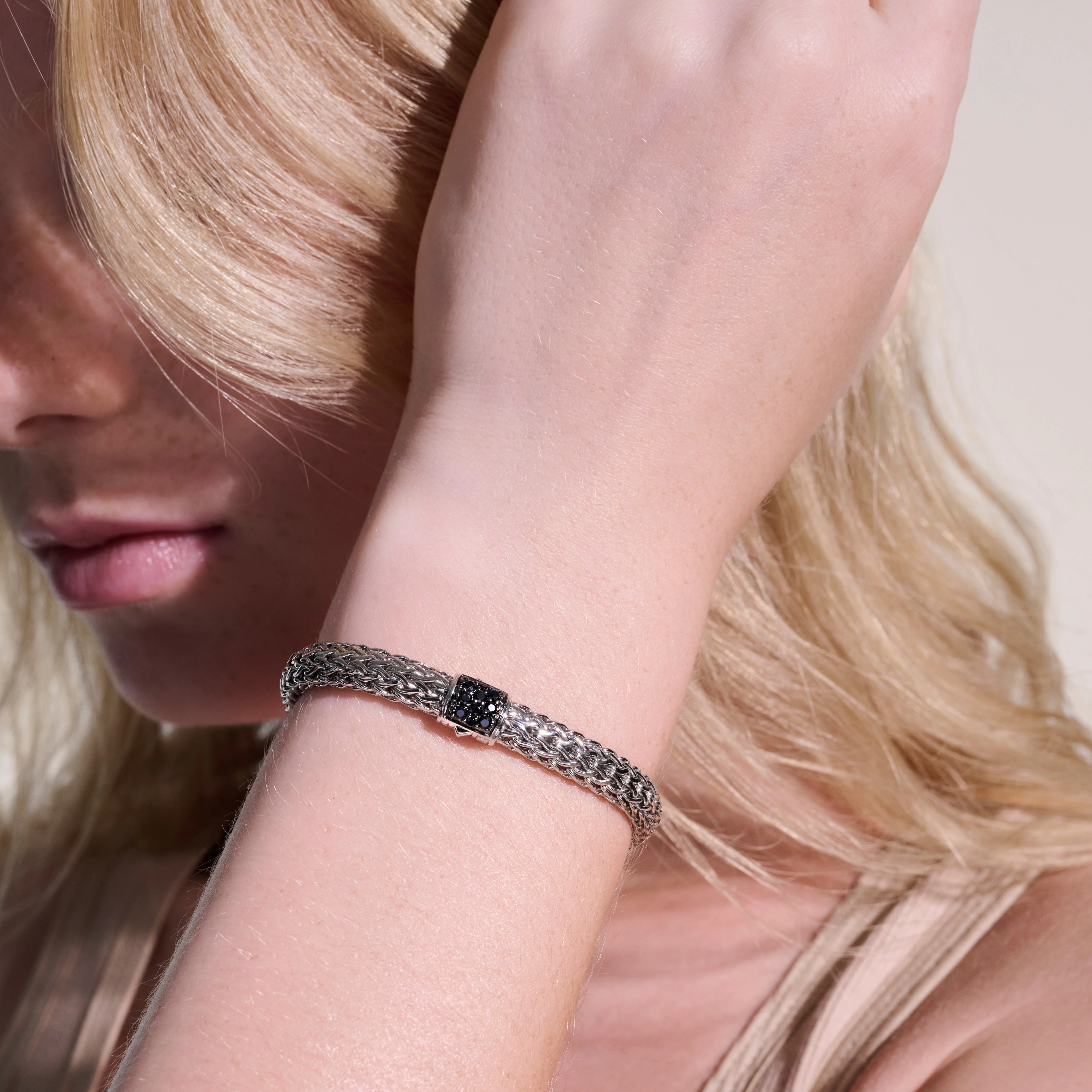 John Hardy Sterling Silver Icon Bracelet With Black Sapphires - Image 5